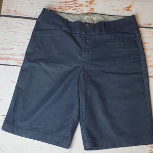 Navy knee shorts